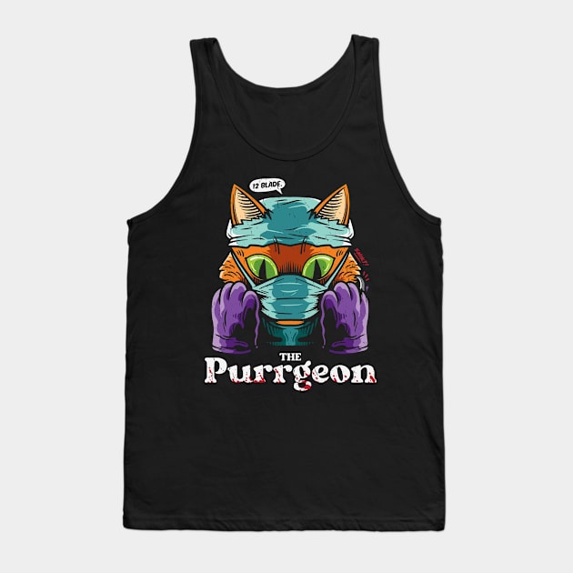 The Purrgeon Tank Top by leynard99